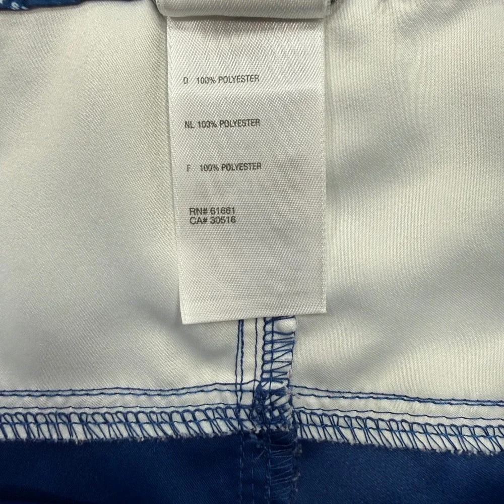 The North Face Mens Blue White Colorblock Board Shorts Swim Trunks Size 34